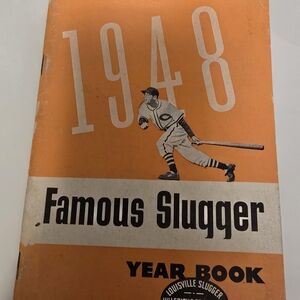 Vintage 1948 Famous Slugger Year Book - Orange Cover